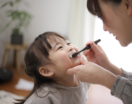 歯みがき方法の練習